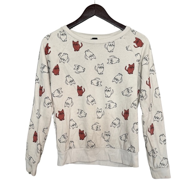 Forever 21 Cat Print Sweatshirt - Picture 2 of 3